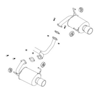 Fujitsubo Authorize S Exhaust SUBARU LEGACY B4 Turbo BM9 BMG EJ25