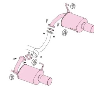 Fujitsubo Authorize S Exhaust SUBARU LEGACY TOURING WAGON 2.5 2.0