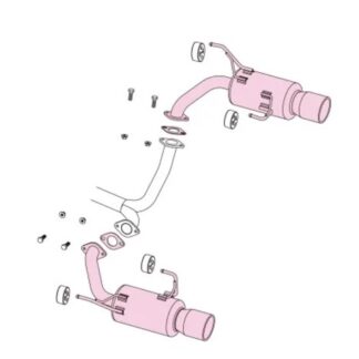 Fujitsubo Authorize S Exhaust SUBARU EXIGA 2.0 2.5 YA5 4 9 M EJ20