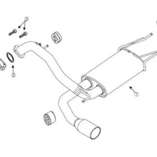 Fujitsubo Authorize S Exhaust MAZDA Mazda3 BLEFP LF-VDS