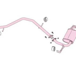 Fujitsubo Authorize E Exhaust TOYOTA PRIUS 1.8 2WD ZVW50 ZVW51 2Z