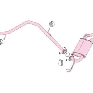 Fujitsubo Authorize E Exhaust TOYOTA PRIUS 1.8 4WD ZVW55 2ZR-FXE