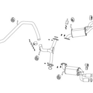 Fujitsubo Authorize E Exhaust TOYOTA CAMRY WS AXVH70 A25A-FXS