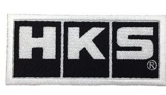 HKS Patch Block Logo Black