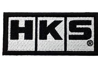 HKS Patch Block Logo White