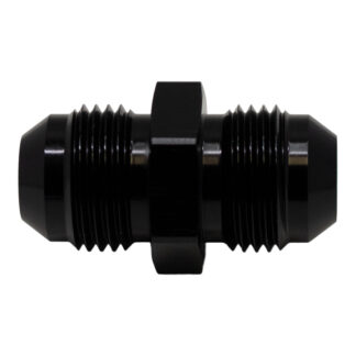 DW 8AN Male Flare to 8AN Male Flare Coupler  Anodized Matte Black