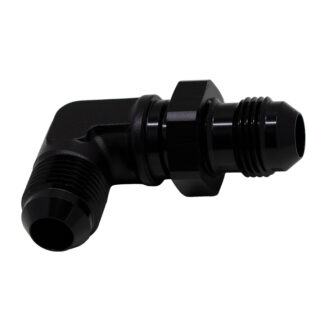 DW 8AN Male Flare to 8AN Male Flare Bulkhead Adapter 90-Degree I