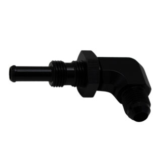 DW 6AN Male Flare to 5 16 Inch Male Barb Bulkhead Adapter 90-Degr
