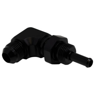 DW 8AN Male Flare to 5 16 Inch Male Barb Bulkhead Adapter 90-Degr
