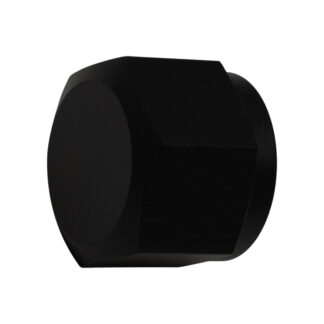DW 10AN Female Flare Cap  Anodized Matte Black