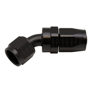 DW 8AN Female Swivel 45-Degree Hose End CPE  Anodized Matte Black