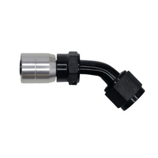 DW 8AN Female Swivel 45-Degree Crimping Style Hose End CPE  Anodi
