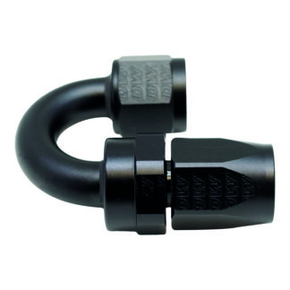 DW 8AN Female Swivel 180-Degree Hose End CPE  Anodized Matte Blac