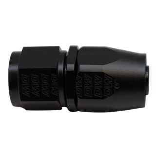 DW 10AN Female Swivel Straight Hose End CPE  Anodized Matte Black