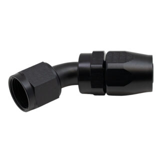 DW 10AN Female Swivel 45-Degree Hose End CPE  Anodized Matte Blac
