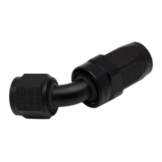 DW 8 AN Female Flare Swivel 60-Degree Hose End CPE  Anodized Matt