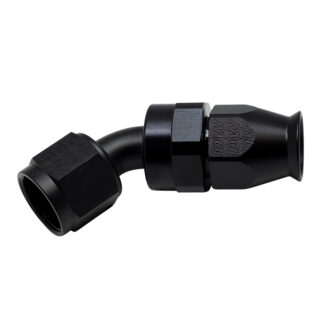 DW 8AN Female Swivel 45-Degree Hose End PTFE Incl 1 Olive Insert