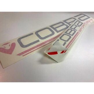 Cobra Sport Cobra Sport Exhaust Stickers White/Red 