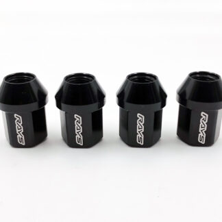 RAYS DURA NUT (4PC) STRAIGHT L32 M12x1.25 BLACK