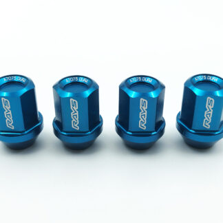 RAYS DURA NUT (4PC) STRAIGHT L32 M12x1.5 BLUE