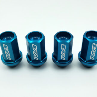 RAYS DURA NUT (4PC) STRAIGHT L42 M12x1.25 BLUE