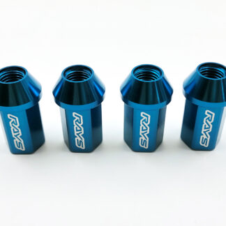 RAYS DURA NUT (4PC) STRAIGHT L42 M12x1.5 BLUE