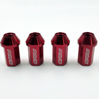 RAYS DURA NUT (4PC) STRAIGHT L42 M12x1.5 RED