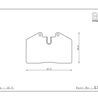 Endless Brake Pads MA45B Porsche 911 964 993 944 Rear