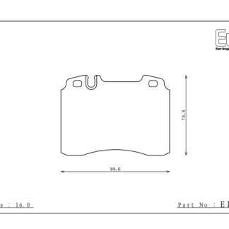 Endless Brake Pads N39S Compound Mercedes 190E 2.5 W201 Front