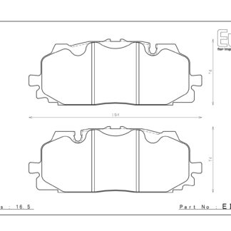 Endless Brake pads MX72 Compound Audi S4 SQ7 RS4 B9 Front