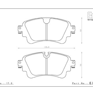 Endless Brake pads MX72 Compound Audi S4 SQ7 RS4 B9 Rear