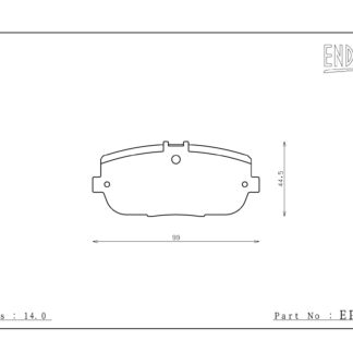Endless Brake pads MX72 compound