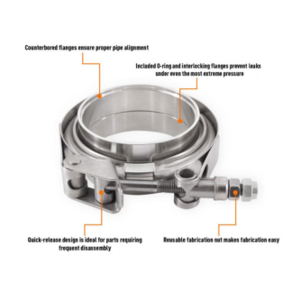 Mishimoto Aluminum V-Band Clamp 2.5in 63.5mm