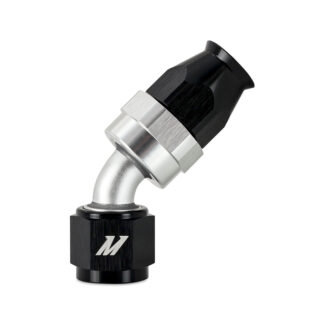 Mishimoto Aluminum PTFE -8AN 45 Degree Fitting Black