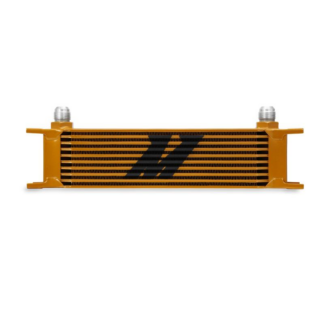 Mishimoto Universal 10 Row Oil Cooler Gold