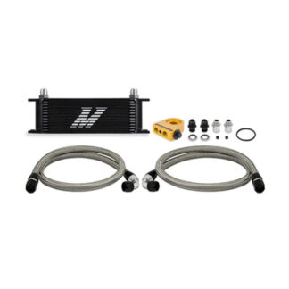 Mishimoto Universal Thermostatic Oil Cooler Kit, 13-Row, Black