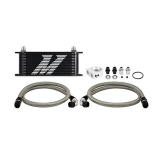 Mishimoto Universal Oil Cooler Kit, 16-Row, Black