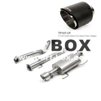 COBRA Nissan Juke NISMO Secondary Cat Back Performance Exhaust Non Resonated TP107-CF (Carbon Fibre)