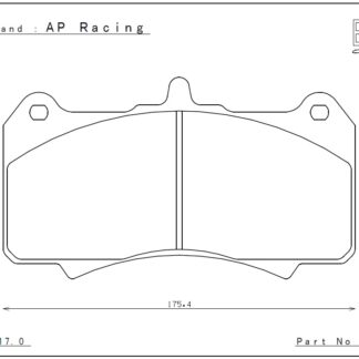 Endless Brake Pads ME20 Compound AP Racing Caliper CP9562
