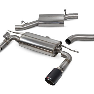 Scorpion Resonated cat-back system with electronic valves Ascari Tailpipe Audi TT MK3 2.0TFSi Quattro Non GPF Model 2014 - 2019