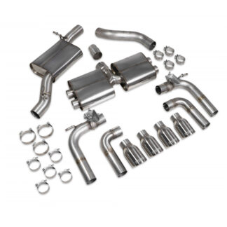 Scorpion Resonated cat/gpf-back system with valves Daytona Tailpipe Audi S3 2.0T 8V (Saloon) PFL 2013 - 2016