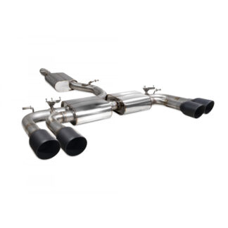 Scorpion Resonated cat/gpf-back system with valves Daytona Ceramic Tailpipe Audi S3 2.0T 8V (Saloon) PFL 2013 - 2016