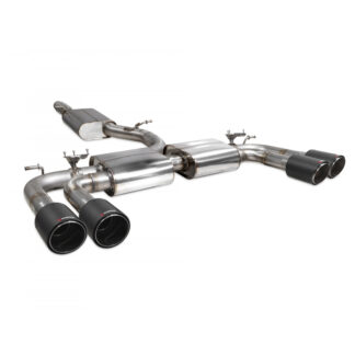 Scorpion Resonated cat/gpf-back system with valves Ascari Tailpipe Audi S3 2.0T 8V (Saloon) PFL 2013 - 2016