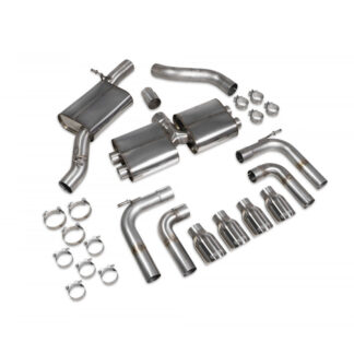 Scorpion Resonated cat/gpf-back system without valves Audi S3 2.0T 8V (Saloon) PFL/S3 2.0T 8V (Saloon) Facelift GPF Model/S3 2.0T 8V (Saloon) Facelift Non-GPF Model