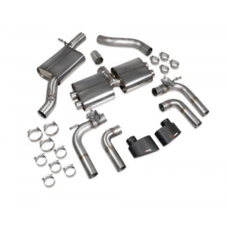 Scorpion Resonated cat/gpf-back system with valves Ascari EVO Tailpipe Audi S3 2.0T 8V (Saloon) PFL 2013 - 2016