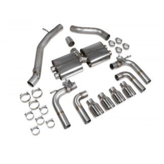 Scorpion Non-resonated cat/gpf-back system with valves Daytona Tailpipe Audi S3 2.0T 8V (Saloon) PFL 2013 - 2016