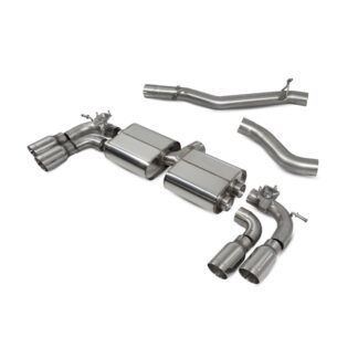 Scorpion Non-resonated cat/gpf-back system with valves Daytona Tailpipe Audi S3 2.0T 8V (3 Door & Sportback) PFL 2013 - 2016
