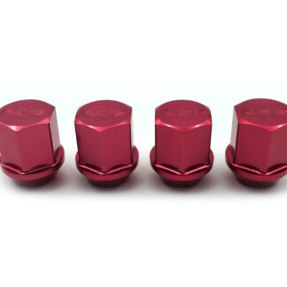 NLA! RAYS Duralumin nut set Short M12X1.5 RED (4pc)