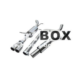 COBRA Skoda Fabia VRS 1.4 TSI Estate (10-14) Resonated Cat Back Performance Exhaust - TP67 Tips