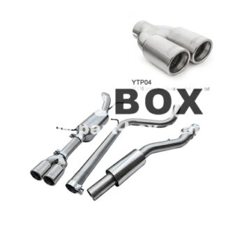 COBRA Skoda Fabia VRS 1.4 TSI Estate (10-14) Resonated Cat Back Performance Exhaust - YTP04 Tips
